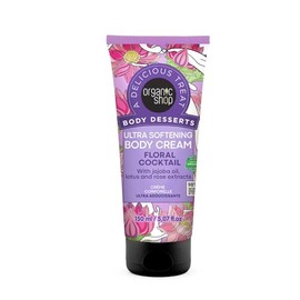 Organic Shop Crema Corporal Ultrasuave E Hidratante Con Aceite De Jojoba, Extracto De Loto Y Rosa, 100% Vegana Y Orgánica, Hidratante Diaria, Loción N
