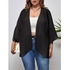 BB&KK Women's Kimono Cover Ups Tops Solid Color Summer Lightweight