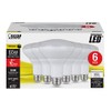 9.5 Watt Warm White BR30 Dimmable LED Light Bulb 6 Pack