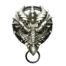 Western Dragon Belt Buckle for Interchangeable Belt Buckle, silver