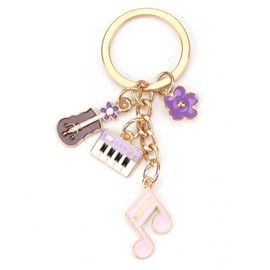 Creative Keychain Gift for Women, Piano Note Charm, Inspirational and Unique Gift Ideas for Friend, Girlfriend, Teacher, Traveler, Retirement, or Thank You Occasion