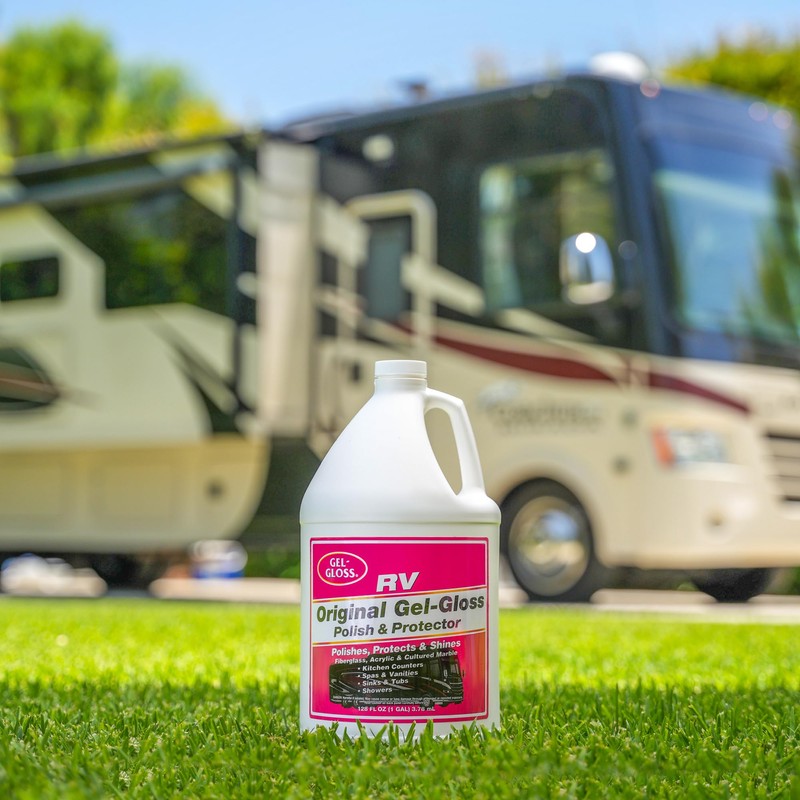 Gel-Gloss Kitchen & Bath Polish w/Carnauba Cleaner Wax Formulation for