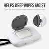 Travel Wipes Case, Wipe Dispenser, Portable Refillable Wipe Container,Reusable Travel