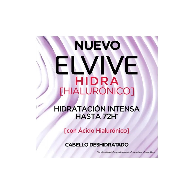 Kit 3 Elvive Hidra Hyalu: Acondicionador, Shampoo Y Crema
