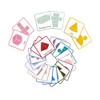 Magnetic 3D Shapes & Nets Flash Cards 3"x3", Geometry Math