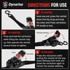 Dynarise Shield 10Ft Auto-Retractable Tie Down Ratchet Straps Pro Kit