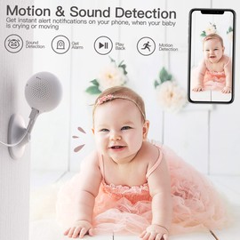 OWSOO Baby Monitor WiFi Camera 1080P FHD Home Security Camera with Night Vision/Sound&Motion Detection/2-Way Audio for Baby/Elder/Pet Compatible with iOS&Android System