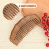 Wooden Comb Sandalwood Comb with Wide Tooth for Women Tooth