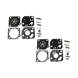 Carburetor Repair/Rebuild Kit Replaces ZAMA RB-64 for Zama C1U Carburetors Echo SRM2305 2015 2455 GT2000 2150 HC1600 2000 2300 (Pack of 2)