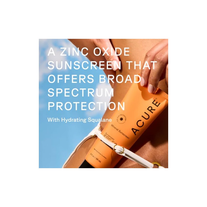 Acure | Protector Solar Mineral FPS 50 | Con Escualano