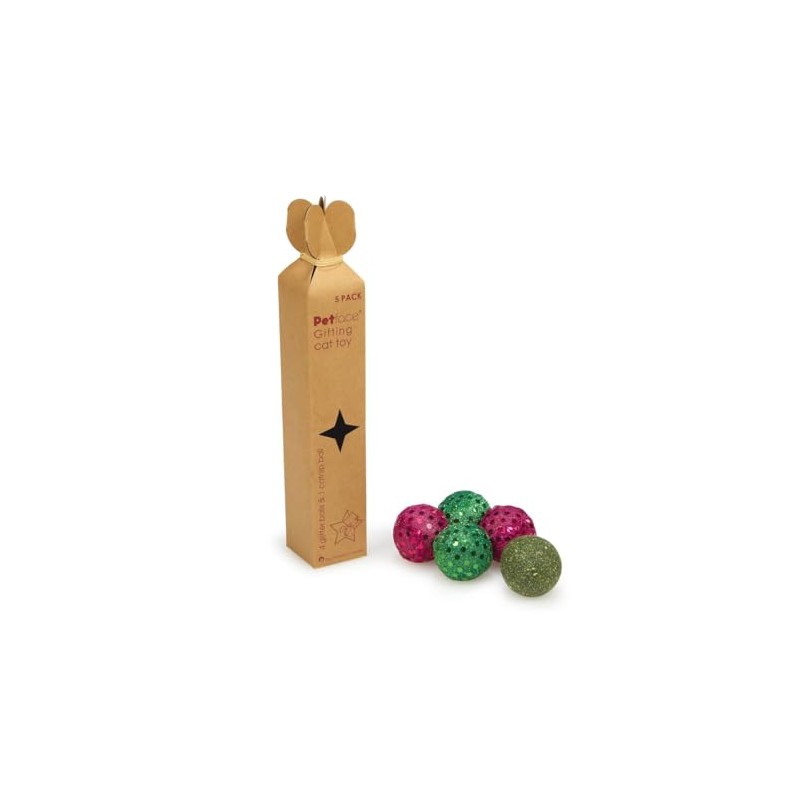 Surrey Feed Cat Christmas Cracker - Glitter Balls & Catnip