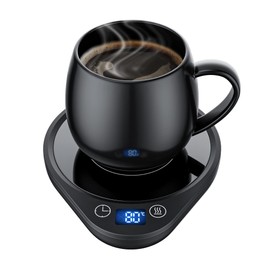 BTOYM Cup Warmer, Electric Coffee Cup Warmer with 3 Temperature Settings, Intelligent Coffee Warmer with Auto-Off Drink Warmer for Tea, Coffee, Milk in the Office and Home (No Cup)