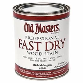 qt Old Masters 62104 Rich Mahogany Fast Dry Stain Interior Oil-Based Wood Stain