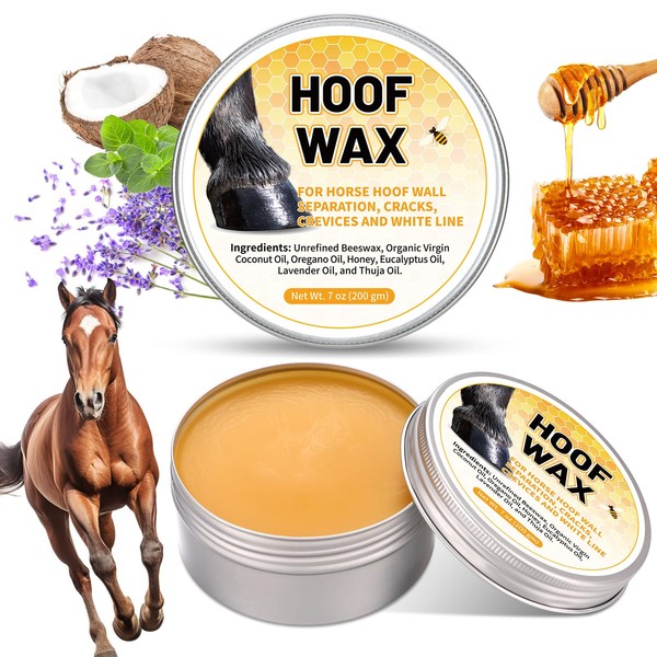 Dansib 2 Pcs Hoof Wax 7 oz Horse Hoof Wax