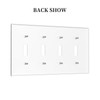 Medieval Of Two Wolves 4 Gang Decorative light switch plate