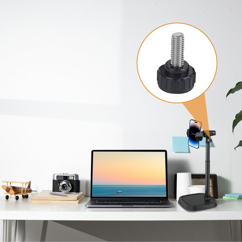 MOROBOR Thumb Screw 20pcs M4x15mm Stainless Steel Threaded Knurled Thumb