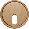 Gedotec Cable guide maple wood lacquered plain, 2 pieces round