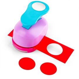 Aczyqws 25mm/1inch Circle Punch Hole Punch Shapes Paper Punch Circle Cutter for Paper Crafts Mini Round Paper Punch for DIY Crafting Cardstock Gift Wrapping Greeting Cards (Colour Random)