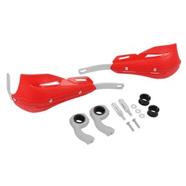 WORLDMOTOP 7/8" 22mm and 1 1/8" 28mm Handguard Motorcycle Handlebar Brake Lever Protection Hand Guards Replacement for Motorbike ATV Motocross Supermoto Racing Dirt Pit BIK(red)