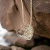 Hawaiian Scroll Open Heart Necklace