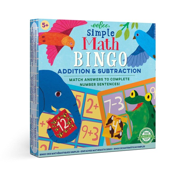 eeBoo: Simple Math Bingo Game, Addition & Subtraction, Match Answers
