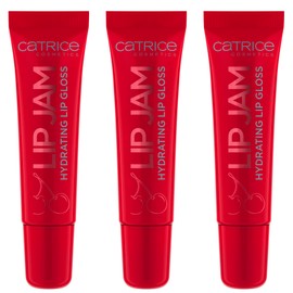 Catrice Lip Jam Hydrating Lip Gloss, Nr. 070, Rot, Anti-Aging, feuchtigkeitsspendend, natürlich, glänzend, vegan, ohne Parabene, ohne Mikroplastikpartikel, Nanopartikel frei, 3er Pack (3x10ml)