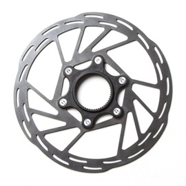 Clarks Cycle Systems A1 Black Centrelock Disc Brake Rotor, Silver/Black, 203mm