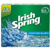 Irish Spring Moisture Blast, Moisturizing Bar Soap, 3.7 Ounce, 12