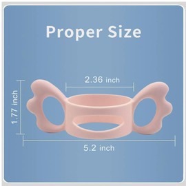 romsrbutfo Angel Wing Sippy Cup Nursing Bottle Holder Grip, Lightweight Bottle Carrying Handles, Small Hand Gripping Design (4, Multicolor)