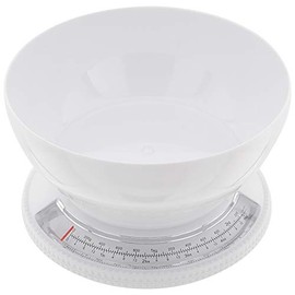 Judge Kitchen J402 Traditional Compact White Bowl Scale, 2.2kg, Dishwasher Safe - 2 Year Guarantee