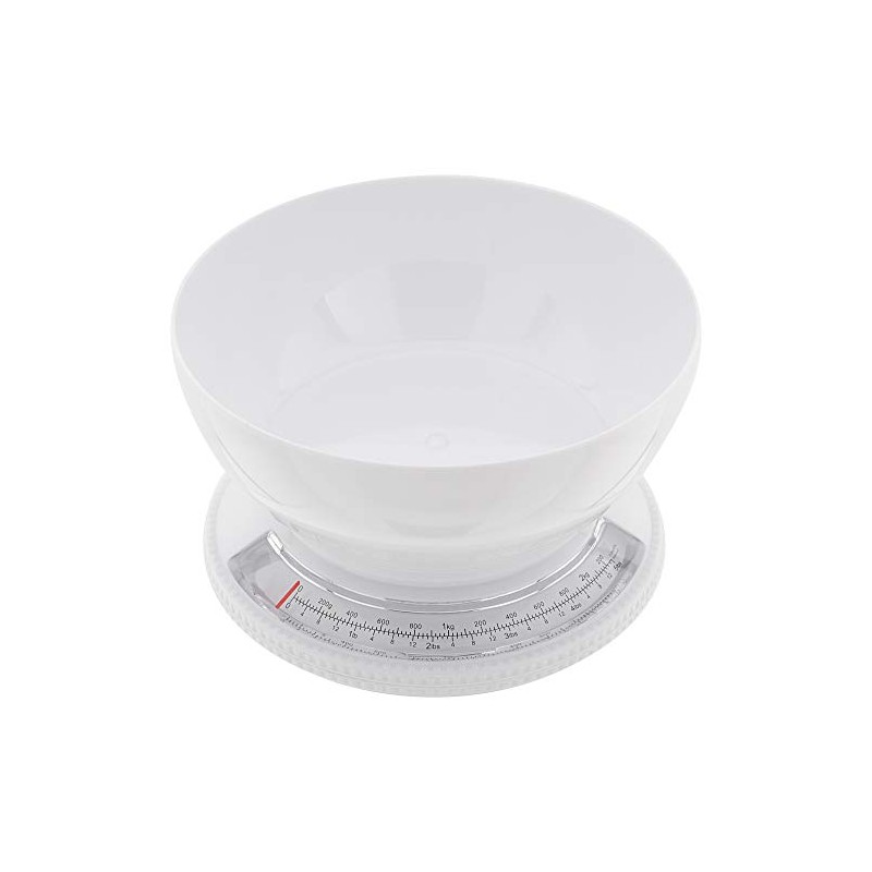 Judge Kitchen J402 Traditional Compact White Bowl Scale, 2.2kg, Dishwasher