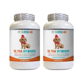 Dog Immune Bites - Dog Ultra Vitamins - Veterinarian Recommended - Immune Support - Hair Skin Eyes and Bones Support - Dog Vitamin b Supplement - 2 Bottles (240 Treats)