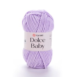 YarnArt Dolce Baby – Soft Chenille Velvet Yarn, 50g (1.76 oz), 93 yds – Plush, Medium-Weight Yarn for Amigurumi, Baby Blankets, Crochet, Knitting & DIY Craft Projects (744)