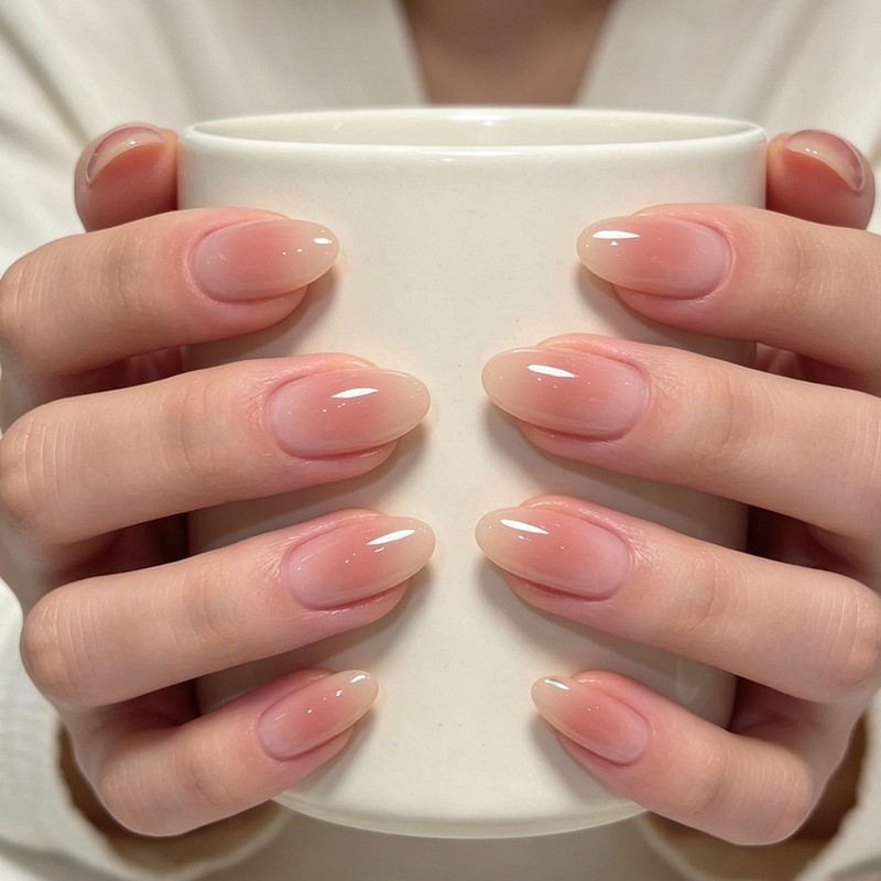 48 Piezas Uñas Press On,Uñas Postizas De Cortas Largas De