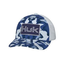 HUK Unisex KC Scott Trucker, Anti-Glare Snapback Fishing Hat for Kids, Phantom Scales-Set Sail