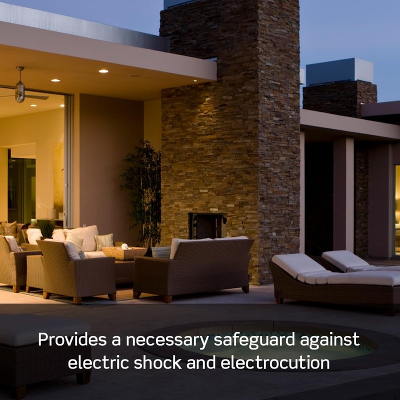 Leviton Blank Face GFCI, 20 Amp, Self Test, LED Indicator
