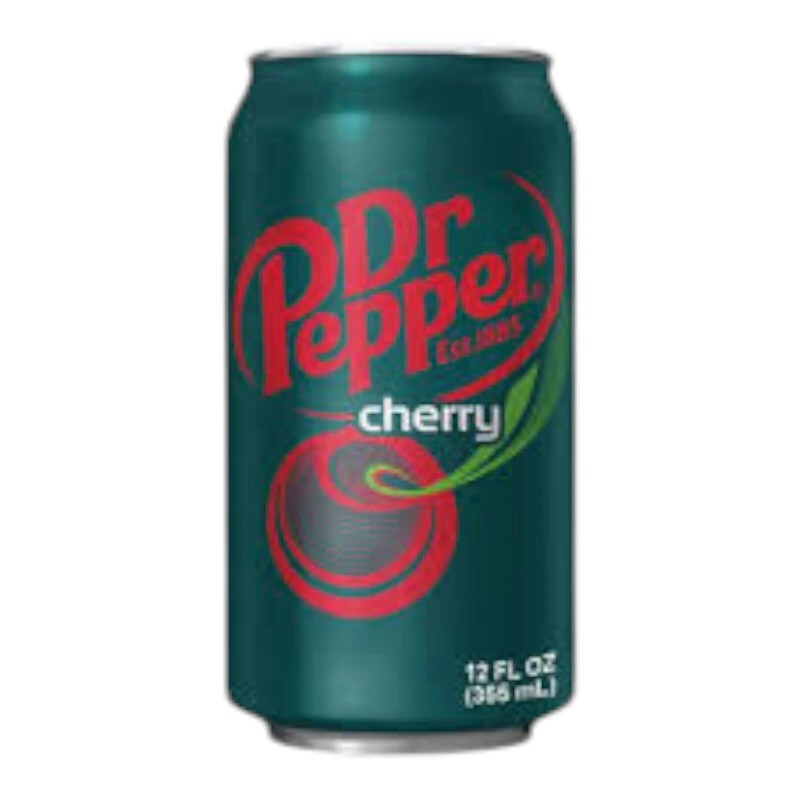 Dr Pepper Cherry Soda, 12 fl oz cans 12 pk