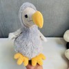 LuLezon 11'' Realistic Dodo Bird Stuffed Animal Pillow Plush Toy