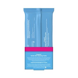 Cetaphil Face and Body Wipes, Gentle Skin Cleansing Cloths, 50 Count, Twin Pack, for Dry, Sensitive Skin, Flip Top Closure, Great for the Gym, Travel 