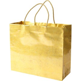 Caspari Antique Gold Large Gift Bag - 4 Bags