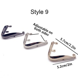 CINMAUNG Metal Shoes Pointed Protector Durable Shoes Tips Cap High Heel Pump Toe Head Cap Cover Repair Decoration Shoes Protection,Gold,Style 9