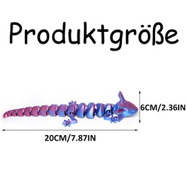 19 cm Axolotl Toy, 3D Toy, 3D Figures, 3D Animals, Axolotl Figure, Cute Axolotl Cuddly Toy, 3D Printed Decoration for Home, School and Gifts, Ideal for Children and Adults