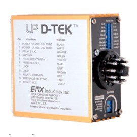 EMX LP D-TEK 12/24V Low Voltage Vehicle Loop Detector Safety Sensor 11 PIN