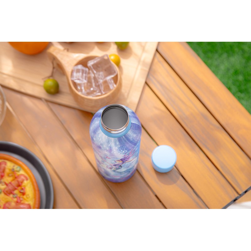 HOX Pillarbox Studios 700ml Stainless Steel Drinks Water Bottle -