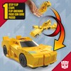 Transformers 1-Step Flip Heroes 3-Pack, 4-Inch Wheeljack, Bumblebee, and Optimus