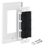 kwmobile 4 x Flush-Mounted Cable Grommet with Brush – Flush-Mounted