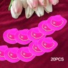 QCWN 20 Pcs Mini Cowboy Hat Pink Plastic Cowgirl Party