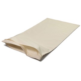 Organic Percale Ticking 40 x 60 cm Double Chamber - 2 x Zip - Two-Chamber System For Filling Yourself with Two Fillings - Empty Cushion Cover 60 x 40 cm
