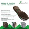 Real, Warm Lambskin Insole, Brown, with Aluminium Base I Size