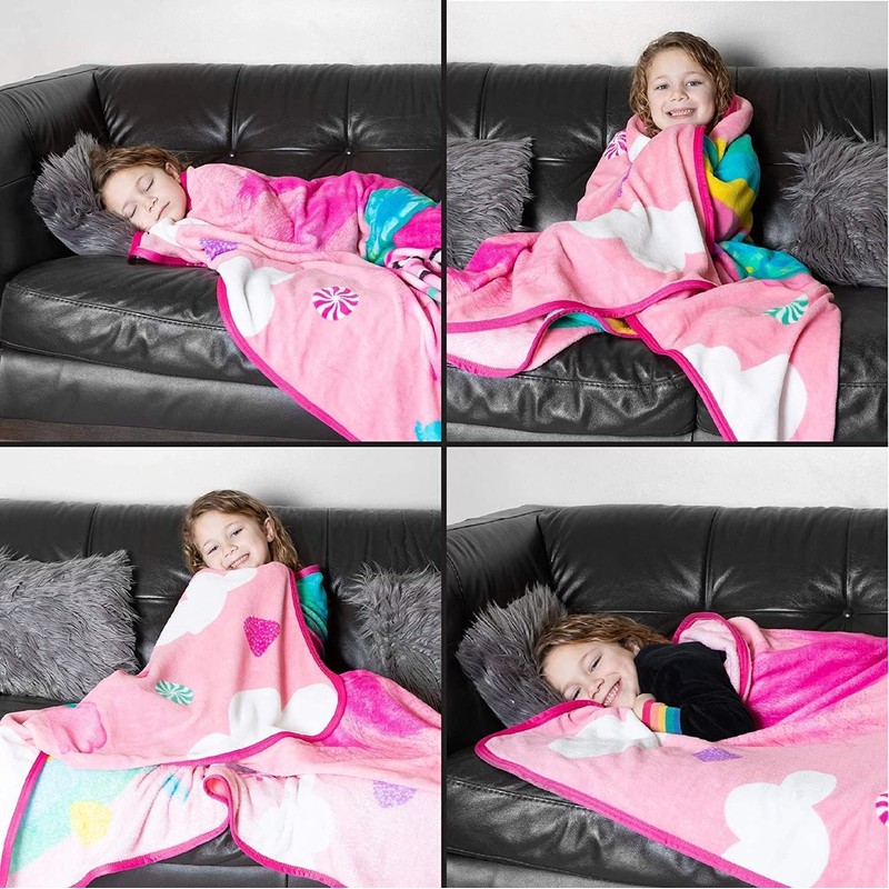 Trolls World Tour Throw Plush Soft Blanket Singing Duo